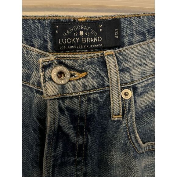 Lucky Brand Boulder Opal Vintage‎ Button Fly Straight Leg Jeans Size 27 - Picture 2 of 5